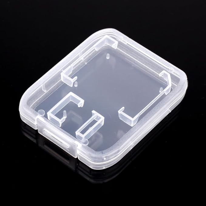 Garneck 20 pcs Card Cases Plastic Transparent Memory Card Storage Case Holder for and T-Flash Cards Clear Lightweight Portable Organizer for Camera and Computer Accessories - Image 2