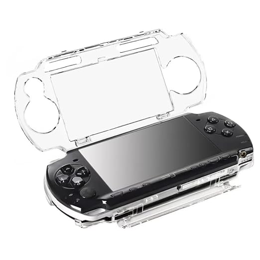 CYSFETENA Clear Hard Case Cover Compatible with PSP 1000/1001- Replacement Transparent Slim Anti-Scratch PSP 1000 Game Console Snap-in Crystal Protector Housing Case - Image 2