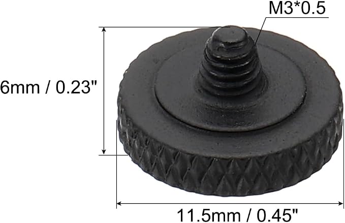 PATIKIL Camera Shutter Button, 3 Pack Soft Shutter Release Button Pure Copper Camera Button Knurled Suitable for Nikon for Fujifilm for Leica DSLR/SLR Camera, Matte Black - Image 2