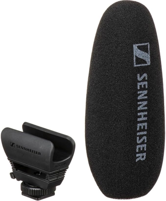 Sennheiser MKE 600 Shotgun Microphone Bundle with Zoom H1 XLR Handy Recorder + 64GB Memory Card + Shockmount + Fur Windshield + XLR Cable + 4 AA Batteries (8 Items) - Image 4
