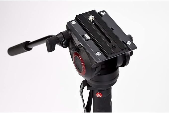 Manfrotto Video Monopod XPRO+, Camera and Video Support Rod with Video Head, 4-Section in Aluminum with Fluid Base, Photography Accessories for Content Creation, Video, Vlogging | FLUIDTECH system with 79-inch height and 18lb capacity for pan, tilt and... - Image 2