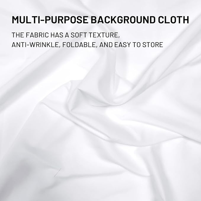 White Backdrop Background 10X13FT Large Photography Backdrop Photo Background Screen for Photography Photo Booth Backdrops for Photoshoot Background Screen Parties Curtain - Image 7