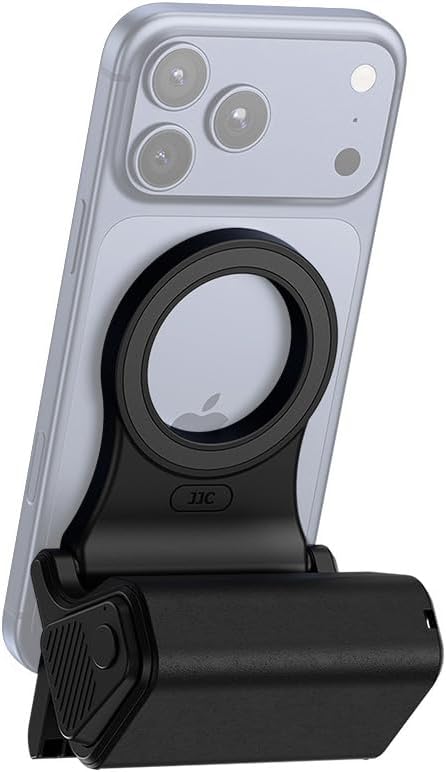 JJC Magnetic 67mm Filter Mount with Phone Camera Grip Kit, Compatible with iPhone 17 16 15 14 Pro Max, with Remote Control & 1/4" Tripod Screw for Vlogging Video Recording Mobile Filmmaking - Image 2