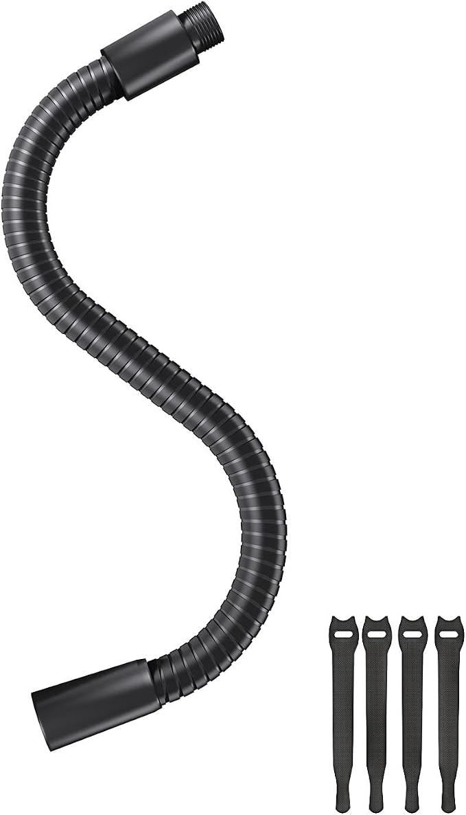 13" Microphone Gooseneck Extension, 5/8-27 Thread, 360° Swivel, Heavy Duty | 2.5 lb High Load Capacity, Flexible Metal Arm, Durable Build, Supports Mic/Webcam/Phone for Podium, Lecture, Recording, DIY by EtourAudio