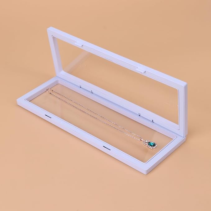 Gatuida Shadow Boxes Display Cases Jewelry Display Box 3d Effect for Store Home 11x30cm (Without Base) - Image 3