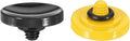 PATIKIL Camera Shutter Button, 2 Pack Soft Shutter Release Button Pure Copper Camera Button Concave, for Nikon for Fujifilm for Leica Black/Yellow by PATIKIL