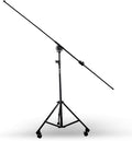 AxcessAbles Heavy Duty Microphone Boom Stand with Weighted Tripod Base | 80-inch Height Overhead Mic Stand | 96 Inch Boom Arm Stand | Shotgun Video Mic Stand | All Metal, No Plastic Parts by AxcessAbles