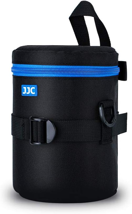 JJC Camera Lens Case Pouch, Padded Bag Fits Lens up to 3.9 x 6.5 (D x L) | for Canon RF 24-105mm f4L/EF 24-70mm f2.8L/EF 100mm/Nikon NIKKOR Z 24-70mm f2.8S/AF-S 24-70mm f2.8G Lens & More by JJC