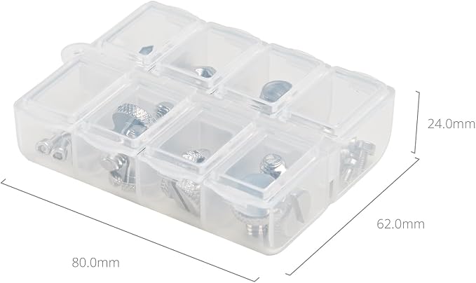 SMALLRIG 35-Piece Stainless Steel Camera Screws Screw Set with Case- 6389 | Includes 1/4"-20, 3/8"-16, M2.5 & M3 Screws, Portable Storage Case, Essential Hardware Kit for Cameras/Cages/Handles - Image 3