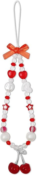 cioatu Phone Charms Cute Cherry Butterfly Cell Phone Lanyard Strap Wrist Strap for Bag Airpods Camera Pendants Decor by Unknown