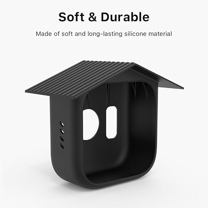 Silicone Cover for Blink Outdoor 4 & Outdoor 2K+ Camera, 3-Pack | Protective skin, birdhouse design, black - Image 2