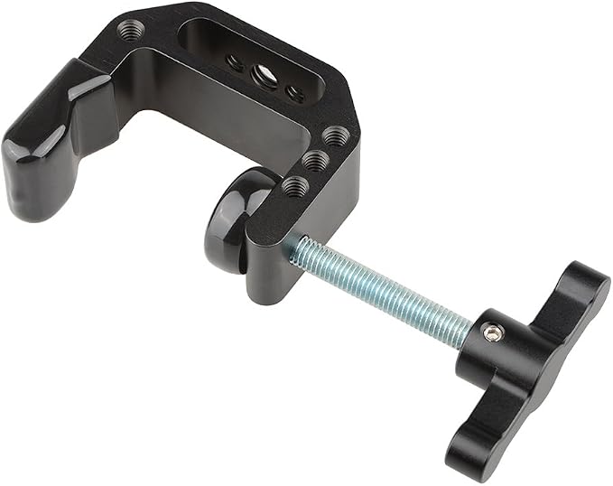 CAMVATE C Clamp with 1/4 and 3/8 Thread Hole for Camera Monitor | Black T-handle - Image 6