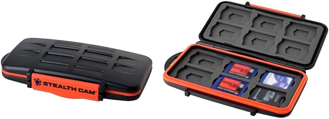 STEALTH CAM Anti-Shock Dust-Proof Waterproof Protective Ergonomic Rubber Sealed ABS-Plasic Shell Memory Card Storage Case - Holds 12 SD & 12 MicroSD Cards - Image 6