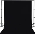 GFCC Black Photo Backdrop Background for Photoshoot Photography, 7x10FT | Versatile Screen for Studio, Video Recording, Portrait, Halloween, Non-Reflective, Polyester, Easy Hang, High Density by GFCC