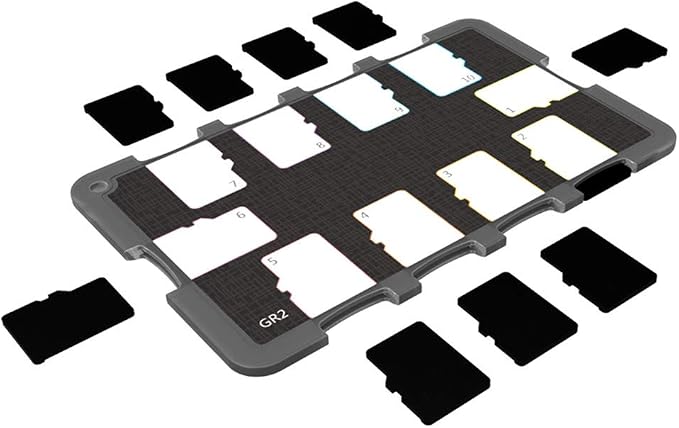 10 Slots Micro SD Card Holder Case Storage Organizer, Ultra Slim Credit Card Size Lightweight Portable TF MSD Memory Card Storage - Image 8
