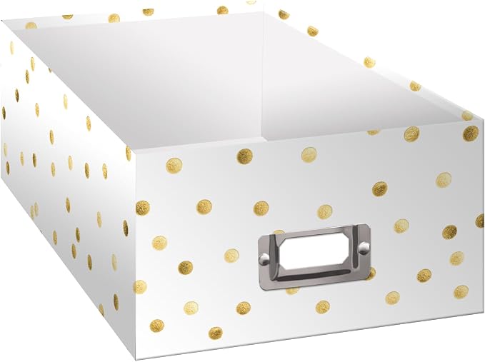 Pioneer Photo Albums B-1G Golden Dots Photo Box, Gold (Pack of 6) - Image 3
