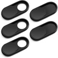 CloudValley Webcam Cover Slide, [5 Pack] 0.6mm-Thin Metal Web Camera Cover Sticker for MacBook Pro, MacBook Air, Laptop, iMac, PC, Surfcase, iPhone 8/7/6 Plus, Privacy Cover, Black-5 pcs | for MacBook Pro, MacBook Air, Laptop, iMac, PC, Surfcase, iPhon... by CloudValley