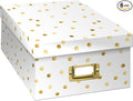 Pioneer Photo Albums B-1G Golden Dots Photo Box, Gold (Pack of 6) by PioneerPhotoAlbums