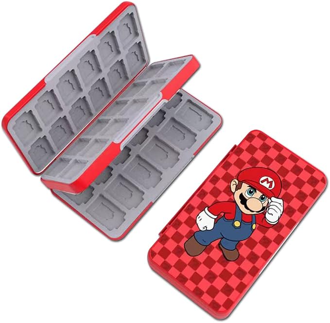 PERFECTSIGHT Switch Game Case Compatible with Nintendo Switch OLED & Switch Lite, 48 Switch 2 Game Holder，Cute Switch Game Card Case Cartridge with 48 Slots Game Card Storage, Mali by PERFECTSIGHT