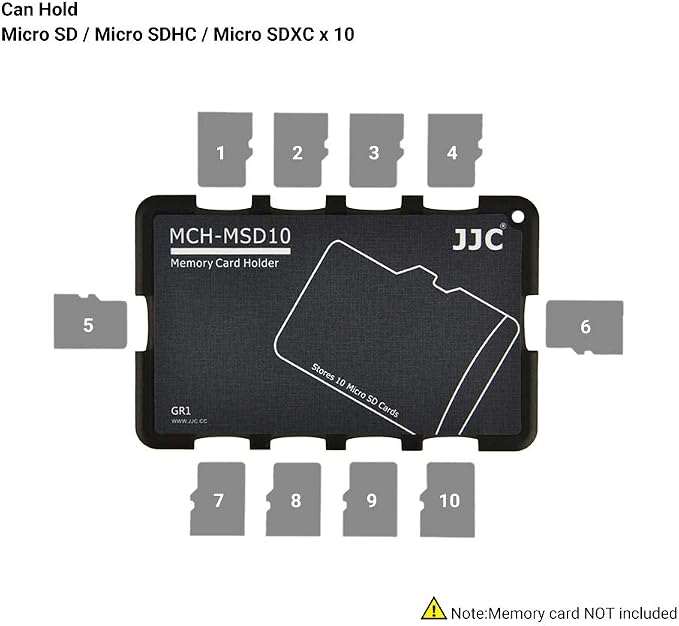 10 Slots Micro SD Card Holder Case Storage Organizer, Ultra Slim Credit Card Size Lightweight Portable TF MSD Memory Card Storage - Image 7