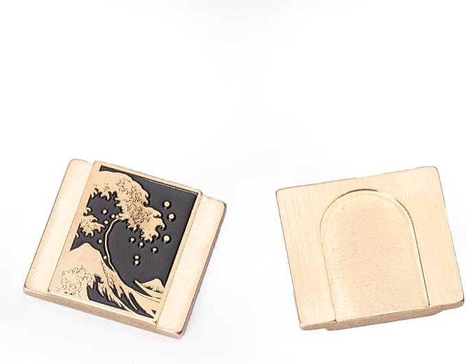 Wave Art Metal Hot Shoe Cover for Fujifilm X100VI for Nikon for Leica | Brass wave pattern protects the hot shoe from dust and scratches For Fujifilm X100VI XT30 III For Nikon For Leica For Lumix - Image 5