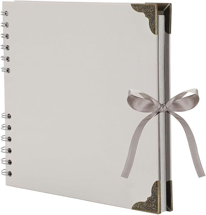 LOYALBOOK 8 x 8 inch DIY Scrapbook Album 60Pages For Wedding Family Photo | Nice Thick Sturdy&Well-Made Good Value Craft Parties Birthday Dinners Graduation Ceremonies Diplomas Storage by LOYAL+BOOK