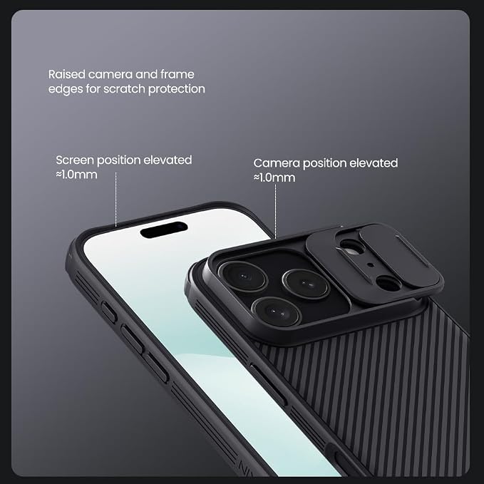 Mangix for iPhone 17 Pro Case with Camera Cover,Slim Fit Thin Polycarbonate Protective Shockproof Cover with Slide Camera Cover, Upgraded Case for Phone 17 Pro 6.3inch 2025 Black - Image 7