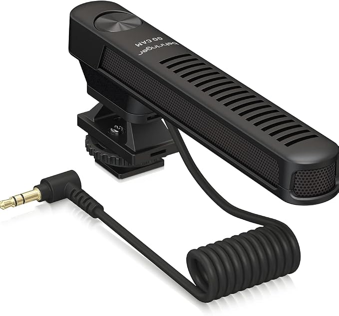 Behringer GO CAM Shotgun Microphone Wired Professional Camera Mic for Podcast Interviews Vlogs Live Streaming Audio Recorder, Black - Image 4