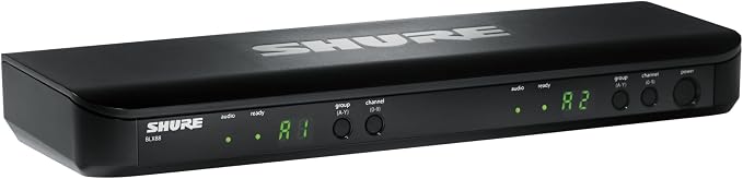 Shure BLX188/CVL Dual Wireless Lavalier System - H9 Band | 14-hour battery and 300 ft UHF range with two lavalier mics and dual-channel receiver for multi-presenter events - Image 5