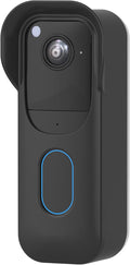 Blink Doorbell Camera Cover - Weatherproof Silicone Protective Case with Brim for for Blink Video Doorbell 2025 New Model (2nd Gen), Full Protection, Easy Installation (Black) by HeyMoonTong