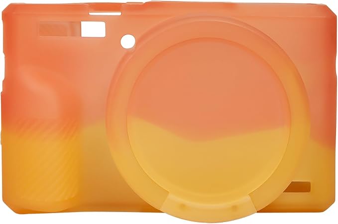 Easy Hood Camera Case Cover for Canon Powershot G7X Mark III(Red Orange) | With Removable Lens Cover,Soft Silicone Protective Case,Anti-Scratch,Slim Fit,Enhanced Grip,Lightweight Camera Accessories - Image 6