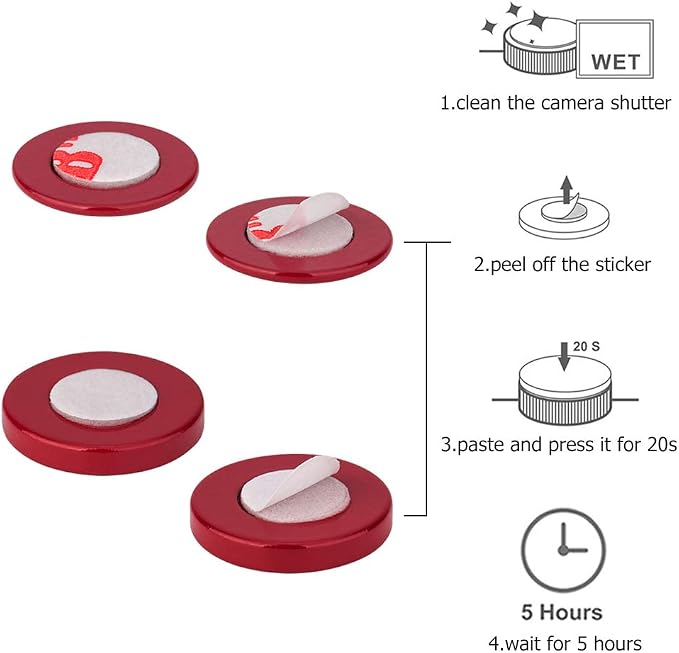 2X Camera Shutter Button Cap for Sony A7R VI A7V ZV-E10 II ZV1 A6700 & More | DARK RED,for A7RVI A7V A7 V A7CR A7CII A6600 A6500 A6400 A6300 A7SIII A7II RX100 Series G7X Mark III II Shutter Button Cap - Image 5
