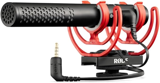 Rode VideoMic NTG Camera-mount Shotgun Microphone,Black | Supercardioid shotgun microphone with variable gain and USB output for cameras, smartphones and computers by R%C3%98DE