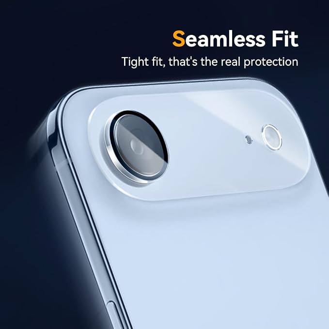 Camera Lens Protector for iPhone 17 Air 6.6",9H Tempered Glass，Ultra HD, Scratch Resistance Easy to Install，Case Friendly， 3-Pack - Image 6