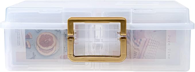 novelinks Photo Storage Box and 16 Inner 4" x 6" Photo Storage Containers | 1Pack Clear, Photo Albums 4x6 Pictures, Photo Organizers and Storage, Card Game Storage, Task Boxes for Special Education - Image 4