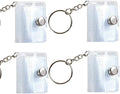 GSHLLO 4 Pcs Clear Album Keychains Mini Photo Storage Keychains Photo Card Holder Crafts Picture Keychain with 20 Pockets by GSHLLO