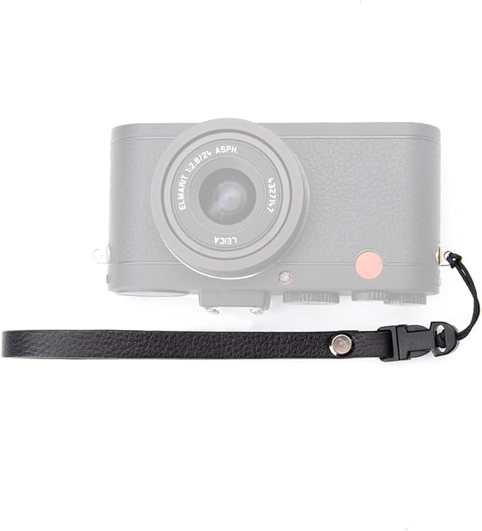Leather Quick-Release thin camera Shoulder Strap for DSLR SLR | Genuine leather 1cm width 110cm length quick-release buckle 25g Neck Strap For Ricoh for Travel, Street, Outdoor Photography by DBZZ