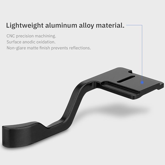 Haoge THB-XT30B Metal Hot Shoe Thumb Up Rest Hand Grip for Fujifilm XT50 XT30III Fuji X-T10 X-T20 X-T30 XT10 XT20 XT30 II III Camera Black - Image 7