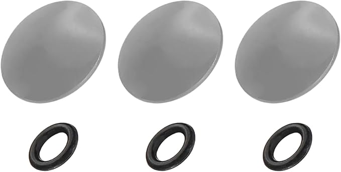 PATIKIL Camera Shutter Button, 3 Pack 10mm Convex Surface Shutter Release Buttons Pure Copper Camera Button for Nikon for Fujifilm for Leica DSLR/SLR, Gray by PATIKIL