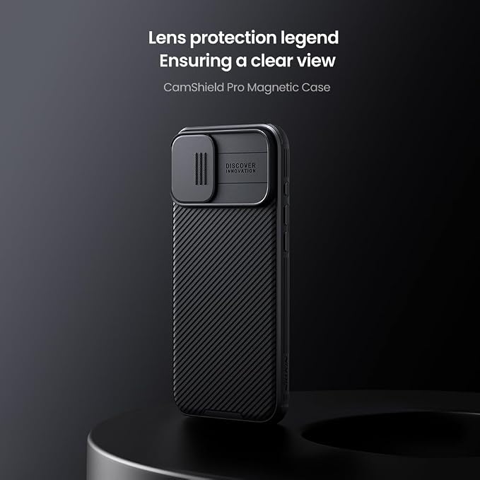 Mangix for iPhone 16 Case with Camera Cover,Slim Fit Thin Polycarbonate Protective Shockproof Cover with Slide Camera Cover, Upgraded Case for Phone 16 Black - Image 5
