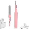 Cleaner Kit for Airpods,Earbuds Cleaning kit for Airpods Pro 1 2 3, Multi-Function Cleaning Tool with Brush Flocking Sponge for Wireless Earphones Bluetooth Headphones Case Camera and Phone (Pink) by Yesimla