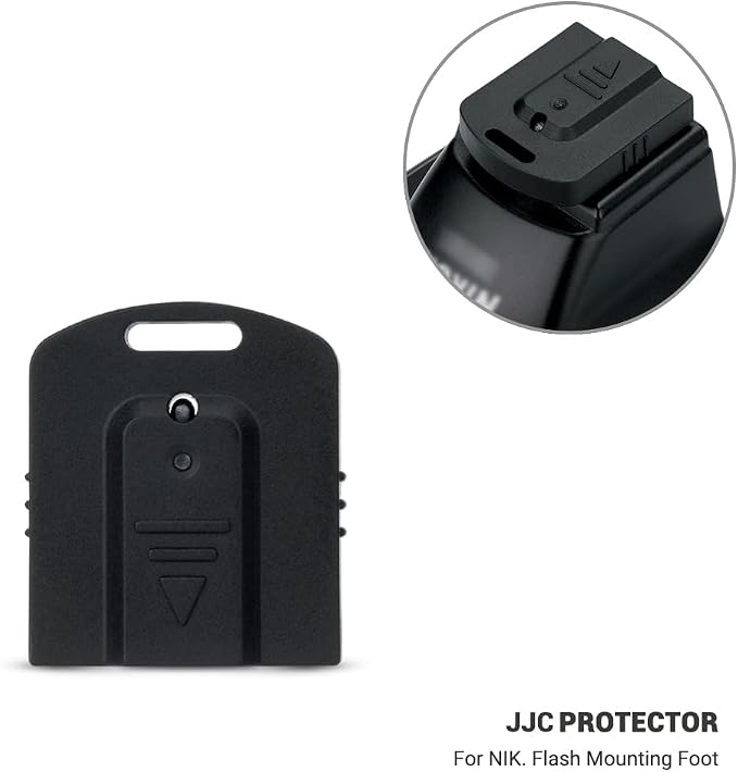 JJC 2PCS Flash Hot Shoe Cover Cap for X Flash Speedlight SB-600 SB-500 SB-400 SB-300, ABS Flash Shoe Mount Protector with Self-Locking Function - Image 2