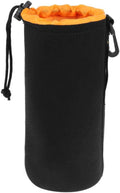 X-Large Camera Lens Pouch, Extra Large Thick Protective Neoprene Bag Storage Cover Case with Drawstring Design, Soft Plush Interior for Canon, for Nikon, for Sony DSLR Lenses (XL Size) by Unknown