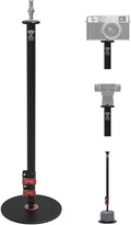 IFOOTAGE Round Base Monopod RB-A300,Live Studio Small Footprint Monopod,1/4" & 3/8" Mount Adapter and Conversion Screw,Aluminium Alloy Stable Structure,24"/61~59.5"/151cm by IFOOTAGE
