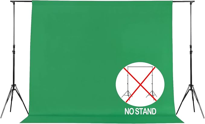 Joccun 7X10FT Green Backdrop Background for Photography,Polyester Backdrop Curtain Background Screen for Photography,Photoshoot,Video Recording,Studio(7X10ft,Green) - Image 2