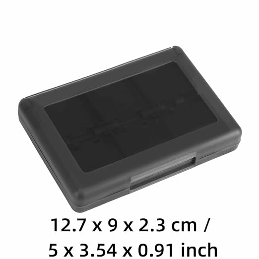 28-in-1 PP Game Card Case Holder - for Nintendo 3DS/DSL/DSI/LL, Cartridge Storage Box with 22 Slots + SD/TF Card Holders + Stylus Organizer(Black) - Image 2