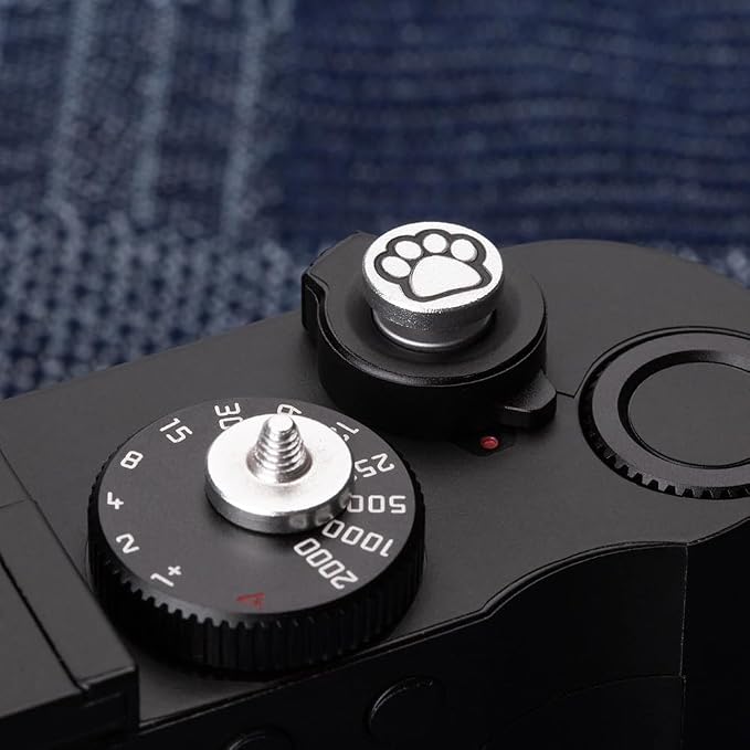 Camera Shutter Button Compatible with FUJIFILM X-T5 X-T4 X-T20 X-T30 X-T200 X-PRO2 ，,Soft Release Button for laica M9 (Cats paw2) - Image 5