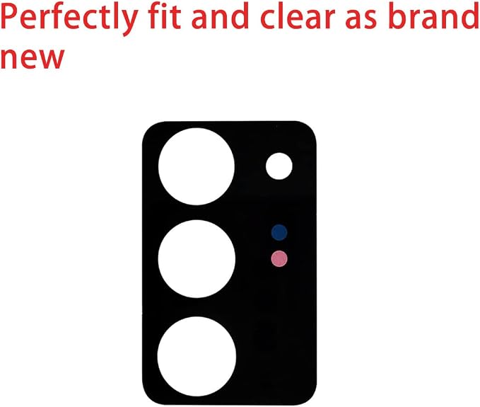 2 Sets Back Rear Camera Lens Glass Replacement for Samsung Galaxy Note 20 Ultra with Reparing Toolkit (Black) - Image 2