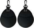 2 Pack Lens Filter Pouch Mini Storage Bag Sleeve Protective Case with Keychain Hook 2 Pockets For Camera CPL MC UV ND 25mm-77mm 43mm 46mm 49mm 52mm 55mm 58mm 62mm 67mm, Black by Unknown