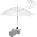 19.7" Camera Hot Shoe Umbrella Clear Camera Umbrella(NOT for Sunshade) | Transparent,Camera Umbrella Rain Cover for Nikon Canon Sony Fuji Mirrorless Cameras & Lenses Outdoor Shooting Photos Video by Kiorafoto